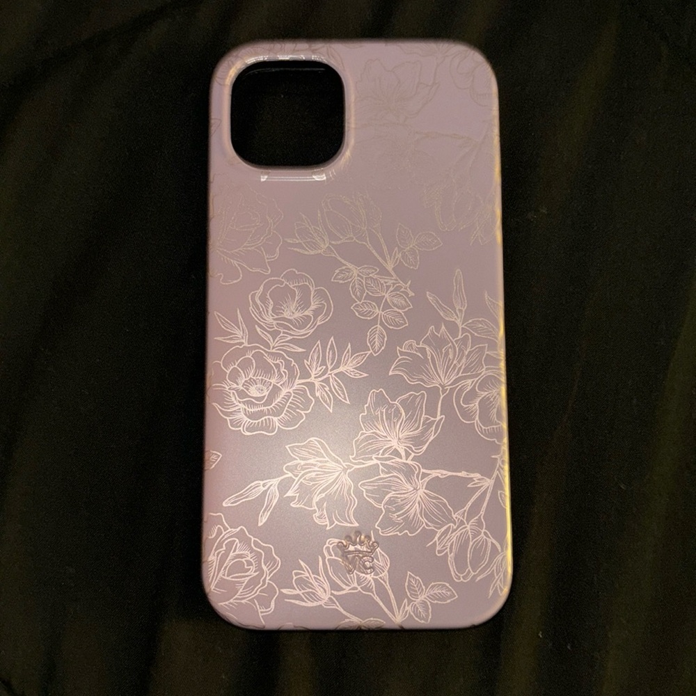 iPhone 13 Velvet Caviar Rose Gold Floral Print